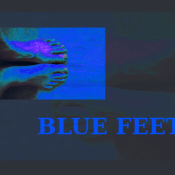 Digital Arts titled "Blue Feet" by Gee Shepherd, Original Artwork, 2D Digital Work