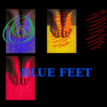 Digitale Kunst mit dem Titel "Blue Feet - The Seq…" von Gee Shepherd, Original-Kunstwerk, 2D digitale Arbeit