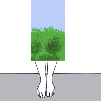 "Landscape On Legs" başlıklı Dijital Sanat Gee Shepherd tarafından, Orijinal sanat, Dijital Resim