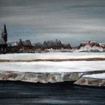 「Winter4」というタイトルの絵画 Geert Winkelによって, オリジナルのアートワーク, オイル