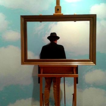 Peinture intitulée "Magritte" par Geert Coucke, Œuvre d'art originale