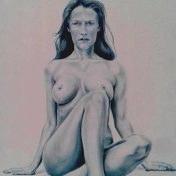 Painting titled "Serie erotiek 3/10…" by Geert Coucke, Original Artwork, Oil