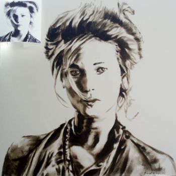 Painting titled "Selah Sue, Belgian…" by Geert Coucke, Original Artwork, Oil