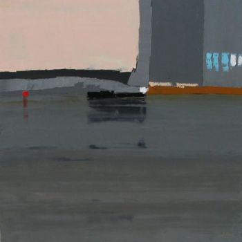 Peinture intitulée "l'entree du port" par Gege Royan, Œuvre d'art originale