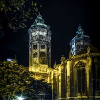 Photography titled "Naumburg bei Nacht…" by Gegenwind, Original Artwork, Digital Photography