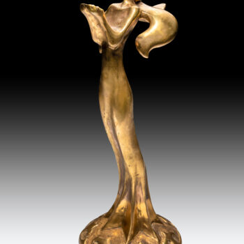 Sculpture intitulée "Prayer woman" par Geil John, Œuvre d'art originale, Bronze