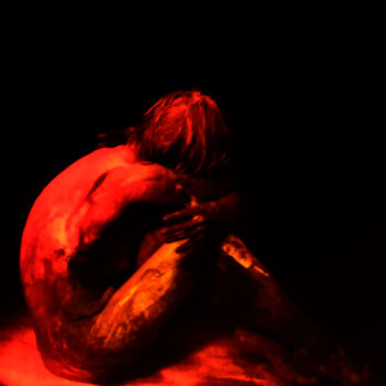 Fotografia intitolato "Élégie en rouge" da Gelu Stanculescu, Opera d'arte originale, Fotografia digitale
