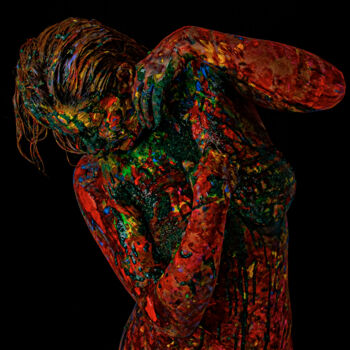 Photography titled "Her hidden gaze" by Gelu Stanculescu, Original Artwork, Digital Photography