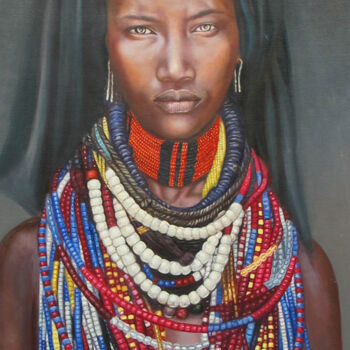 Painting titled "Baro Tura, Arbore T…" by Gemma Andrews, Original Artwork, Oil