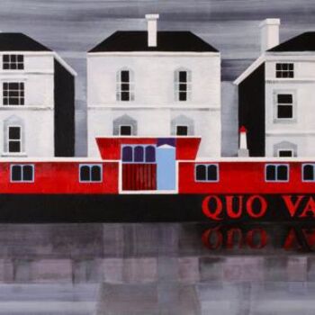 Картина под названием "London - Quo Vadis?" - Harris Richard, Подлинное произведение искусства, Масло