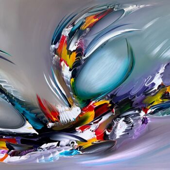 Peinture intitulée "Abstract Balance,,," par Gena Genadyj, Œuvre d'art originale, Acrylique