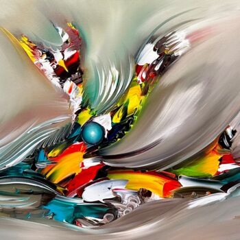 Malerei mit dem Titel "Abstract.Time" von Gena Genadyj, Original-Kunstwerk, Acryl