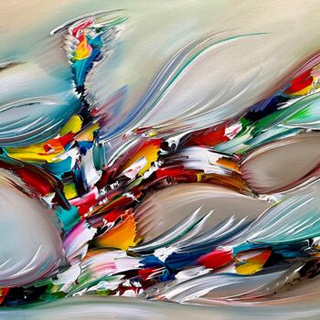 绘画 标题为“Colorful Thoughts….” 由Gena Genadyj, 原创艺术品, 丙烯