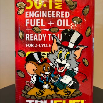 Ζωγραφική με τίτλο "Tom and Jerry Metal…" από Genedieve, Αυθεντικά έργα τέχνης, Ακρυλικό