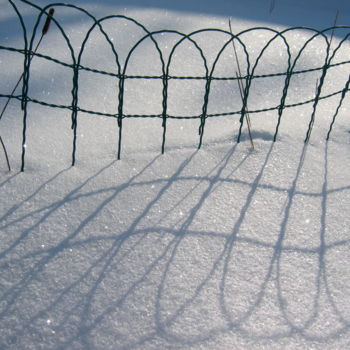 Photographie intitulée "Effet de neige" par Geneviève Baud Caizergues, Œuvre d'art originale