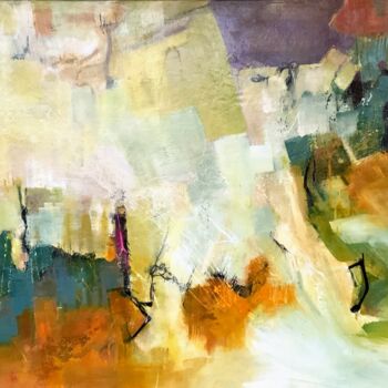 Pittura intitolato "La vague" da Geneviève Girod, Opera d'arte originale, Acrilico