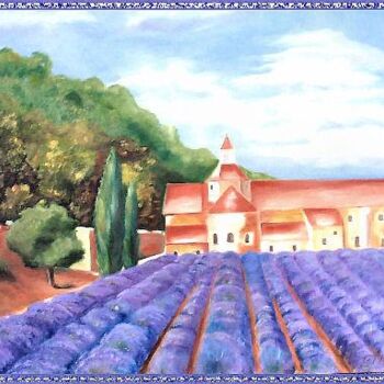 Painting titled "ABBAYE DE SENANQUE" by Geneviève Tramoni, Original Artwork