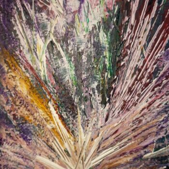 Painting titled "Explotion de couleur" by Geneviève  Vacca-Giachero, Original Artwork, Acrylic Mounted on Wood Stretcher fra…