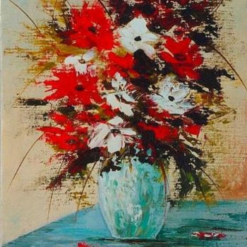 Painting titled "174 Bouquet des cha…" by Geneviève Lagarde, Original Artwork, Oil