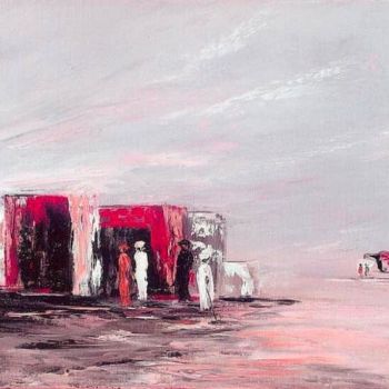 Pintura intitulada "204  Campement Noma…" por Geneviève Lagarde, Obras de arte originais, Outro