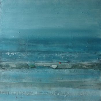 Картина под названием "Eclats de mer" - Geneviève Liebert-Trenchant, Подлинное произведение искусства, Акрил