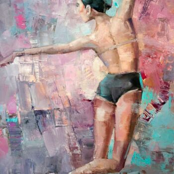 Pintura intitulada "Ballet dancer" por Gennadi Alekhnovich, Obras de arte originais, Óleo