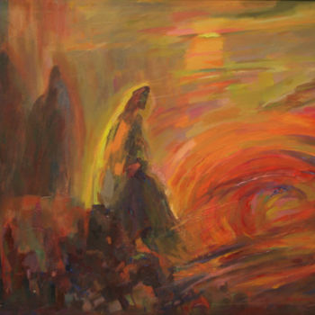 Картина под названием "St. Matthew Passion" - Gennadi Kurlenkov, Подлинное произведение искусства, Масло