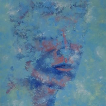 Painting titled "Face" by Gennady Gurev, Original Artwork, Oil
