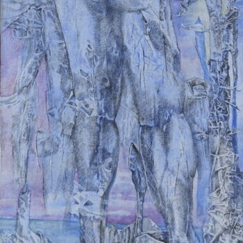 Pittura intitolato "Statuario" da Gennaro Trematerra, Opera d'arte originale, Acrilico Montato su Telaio per barella in legno