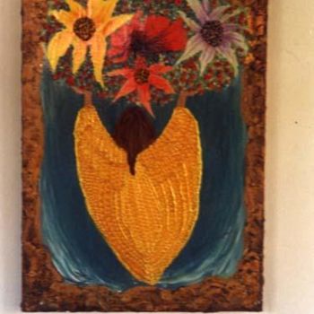 Painting titled "Oferenda Angelical" by Genne Moraes, Original Artwork, Oil