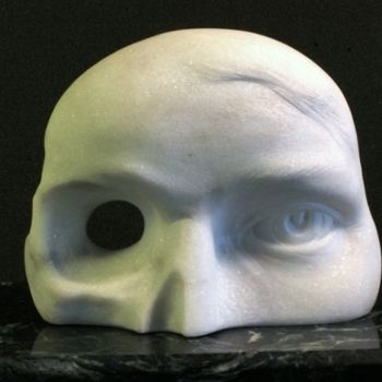 Sculpture intitulée "Eyepiece skeletal s…" par George Dapsevicius, Œuvre d'art originale, Pierre