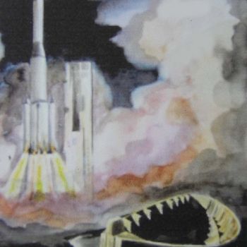 Painting titled "ariane 4" by Georges Laborde, Original Artwork
