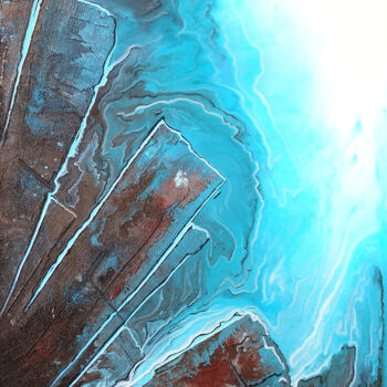 Malerei mit dem Titel "Entre Terre et Mer…" von Geordie, Original-Kunstwerk, Acryl