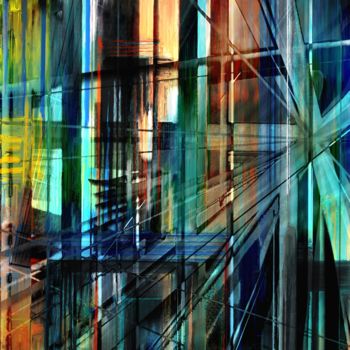 Digitale Kunst mit dem Titel "15th-floor" von Georg Ireland, Original-Kunstwerk, Digitale Malerei