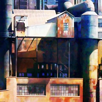 Digital Arts titled "sugar factory 3" by Georg Ireland, Original Artwork, Digital Painting