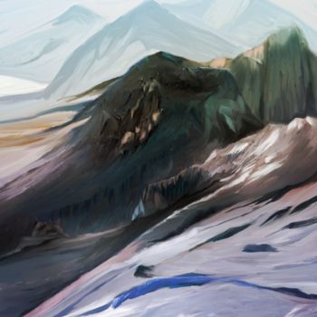 Digital Arts titled "mountain scenery 2" by Georg Ireland, Original Artwork, Digital Painting