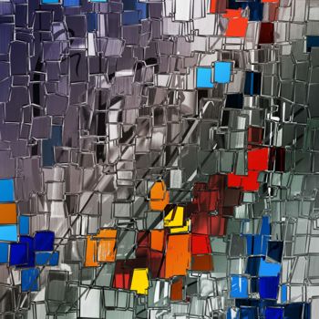 Digitale Kunst mit dem Titel "Fragmente 4" von Georg Ireland, Original-Kunstwerk, Digitale Malerei