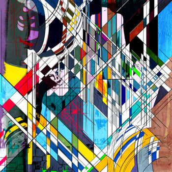 「Fragmente 5」というタイトルのデジタルアーツ Georg Irelandによって, オリジナルのアートワーク, デジタル絵画