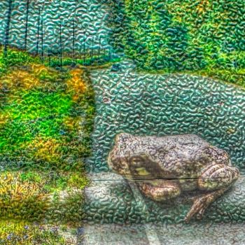 Photography titled "frog a mile" by George Grund, Original Artwork, Digital Photography