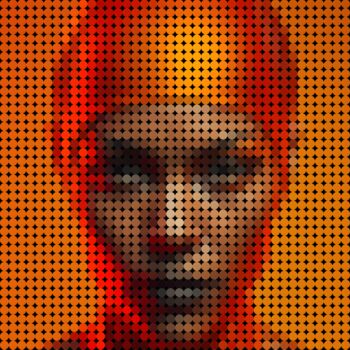 Digitale Kunst getiteld "Nexus Pixels--010" door George Podoski (Clockwork Canvas), Origineel Kunstwerk, AI gegenereerde afb…