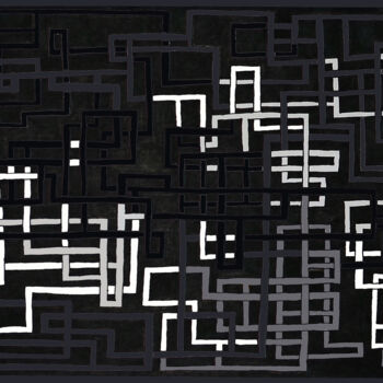 Arts numériques intitulée "MAZE LABYRINTH PATT…" par George Gkoumas, Œuvre d'art originale, Marqueur