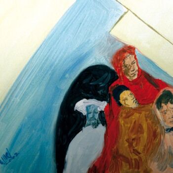 Картина под названием "Waiting for help" - Georges Duhamel, Подлинное произведение искусства