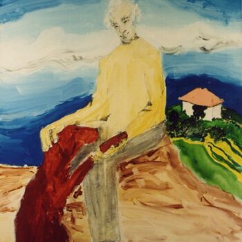 Картина под названием "Un jour très triste" - Georges Duhamel, Подлинное произведение искусства