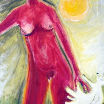 Painting titled "La vierge et son ch…" by Georges Duhamel, Original Artwork