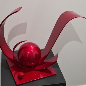 Sculpture intitulée "NEPTUNE" par Georges Goupy, Œuvre d'art originale, Acier inoxydable