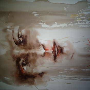 Malarstwo zatytułowany „visage lavis” autorstwa Georges Kulik, Oryginalna praca