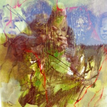 Peinture intitulée "les déracinés 7" par Georges Kulik, Œuvre d'art originale, Acrylique