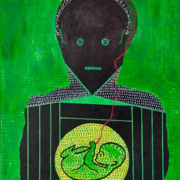 Картина под названием "Mother E.T" - Georges Lievre, Подлинное произведение искусства, Акрил