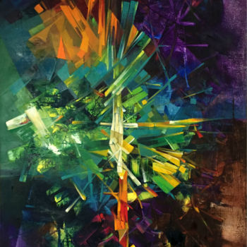 Malerei mit dem Titel "2016-02-10-11-45-48…" von Georges M'Bourou, Original-Kunstwerk, Öl
