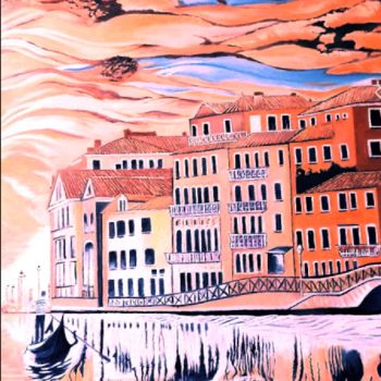 Painting titled "Venise HST 30 F" by Gym, Original Artwork, Oil